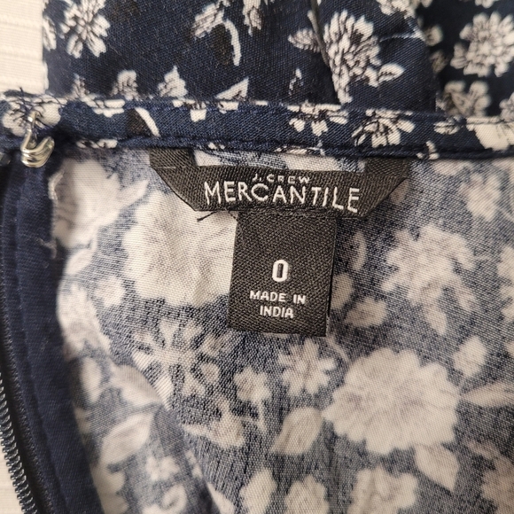 J. Crew Mercantile Floral Faux Wrap Dress sz 0 - Picture 3 of 12